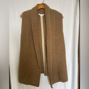 Duffy Wool Blend Oversized Sleeveless Cardigan - XS